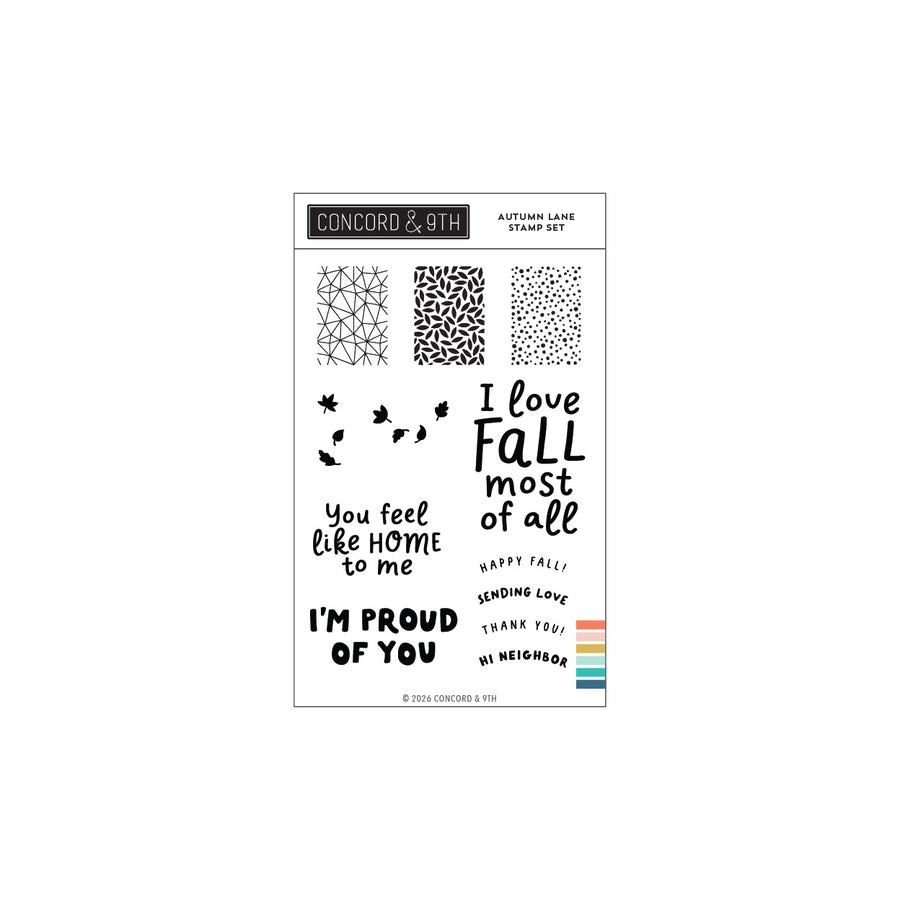 Concord & 9th - Autumn Lane Stamp Set (4 x 6)
