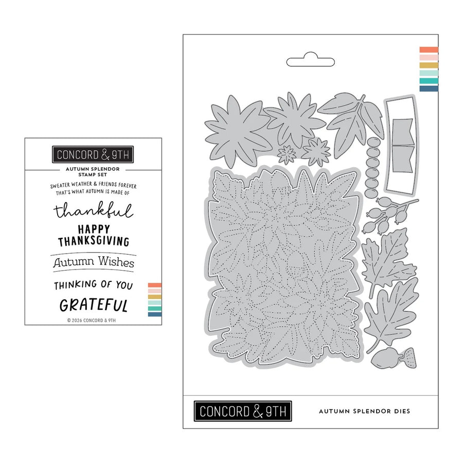 Concord & 9th - Autumn Splendor Bundle - Stamps & Dies