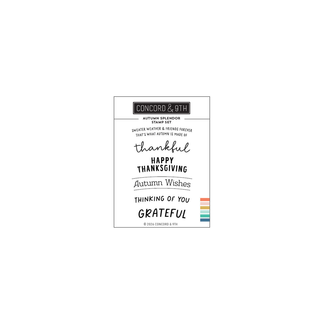 Concord & 9th - Autumn Splendor Stamp Set (3 x 4)