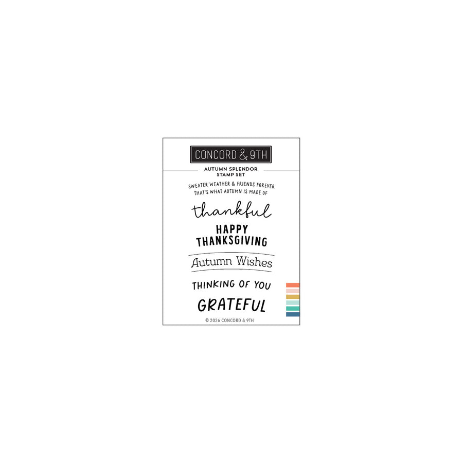 Concord & 9th - Autumn Splendor Stamp Set (3 x 4)