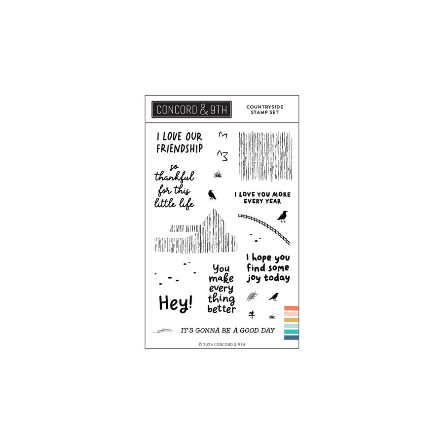 Concord & 9th - Countryside Stamp Set (4 x 6)