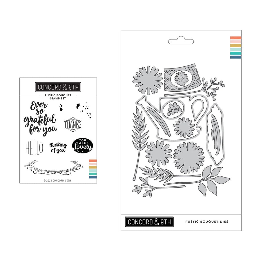 Concord & 9th - Rustic Bouquet Bundle - Stamps & Dies
