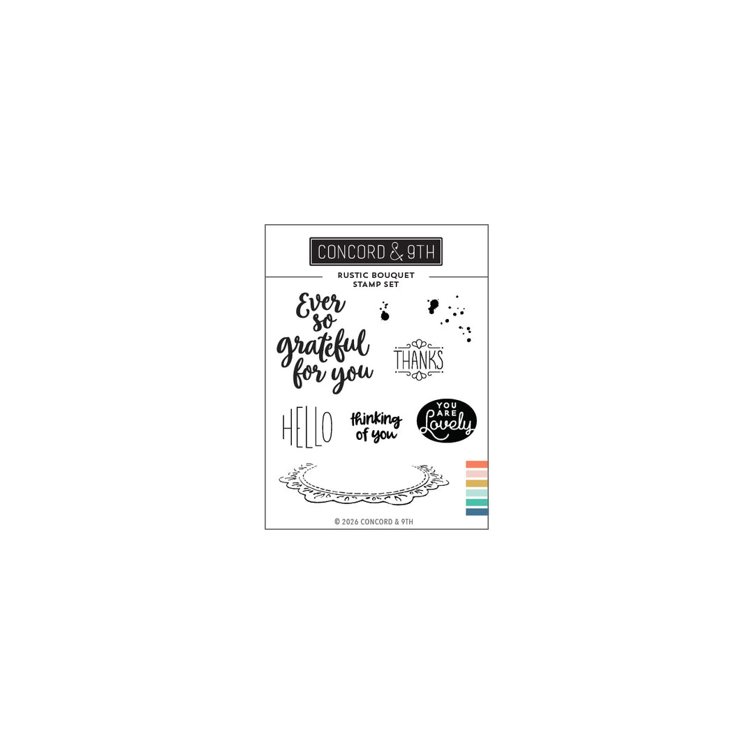 Concord & 9th - Rustic Bouquet Stamp Set (3 x 4)