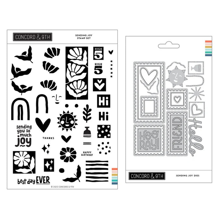 Concord & 9th - Sending Joy Bundle - Stamps & Dies