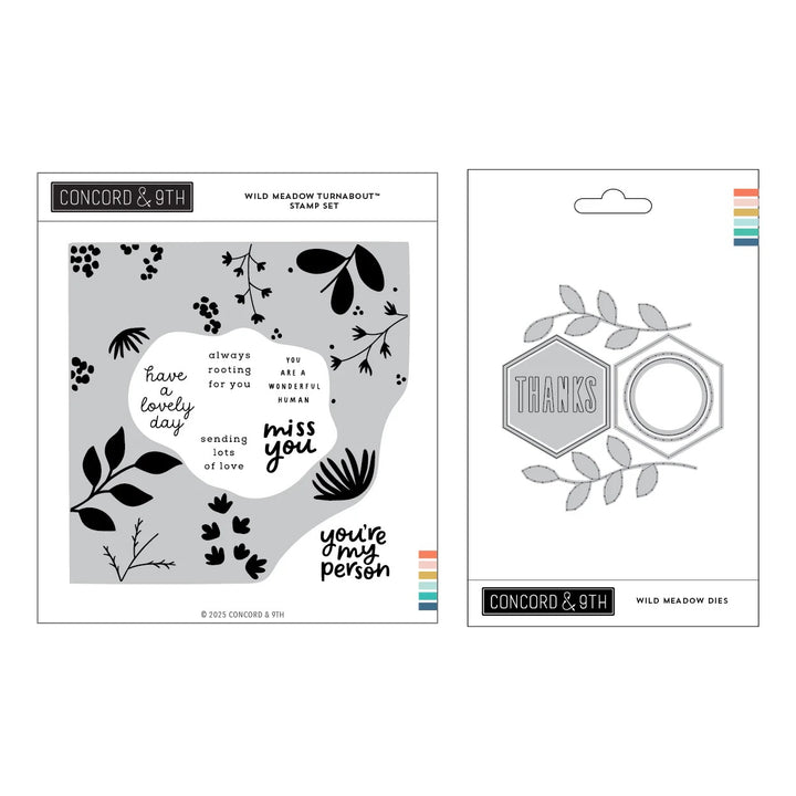 Concord & 9th - Wild Meadow Turnabout  Bundle - Stamps & Dies