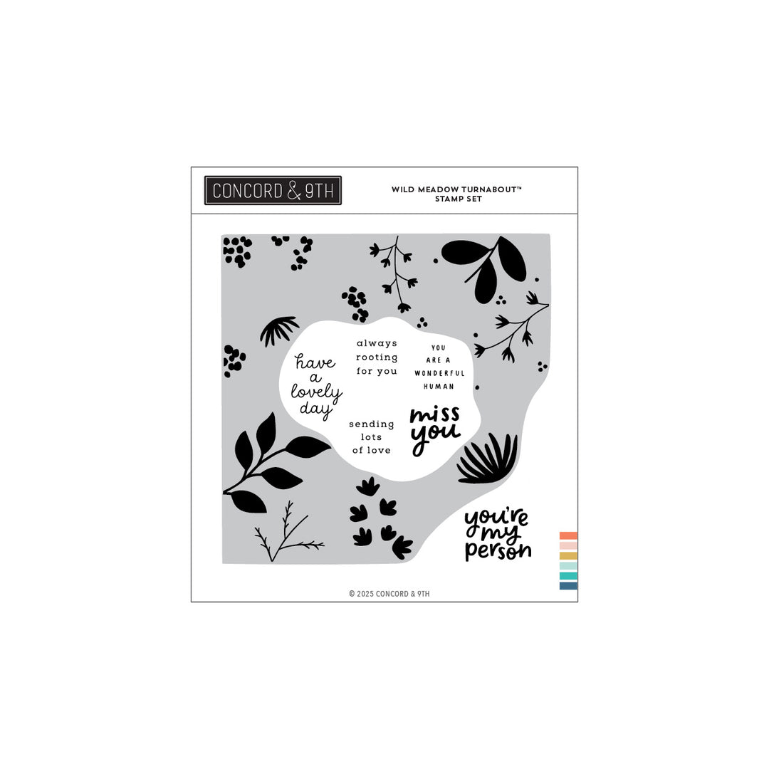 concord 9th wild meadow turnabout stamp set 6 x 6 12679