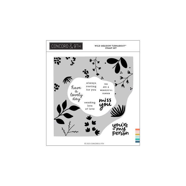 concord 9th wild meadow turnabout stamp set 6 x 6 12679