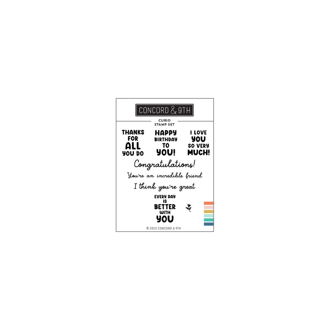 Concord & 9th - Curio Stamp Set (3 x 4)