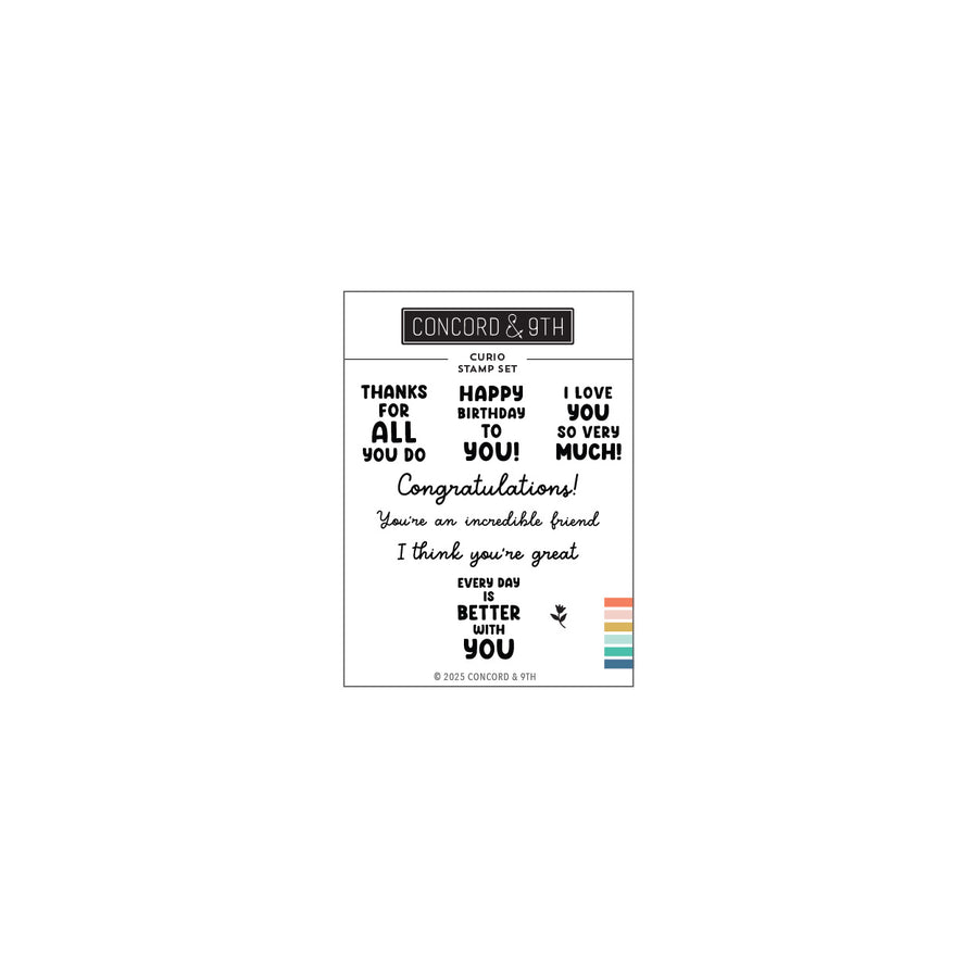 Concord & 9th - Curio Stamp Set (3 x 4)