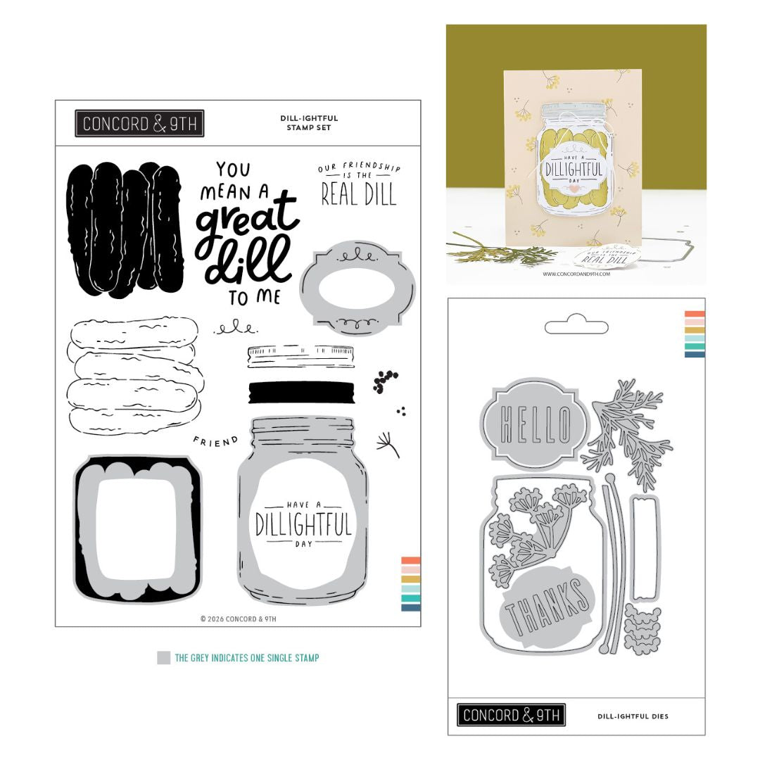 Concord & 9th - Dill-ightful Bundle - Stamps & Dies
