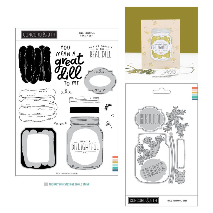 Concord & 9th - Dill-ightful Bundle - Stamps & Dies