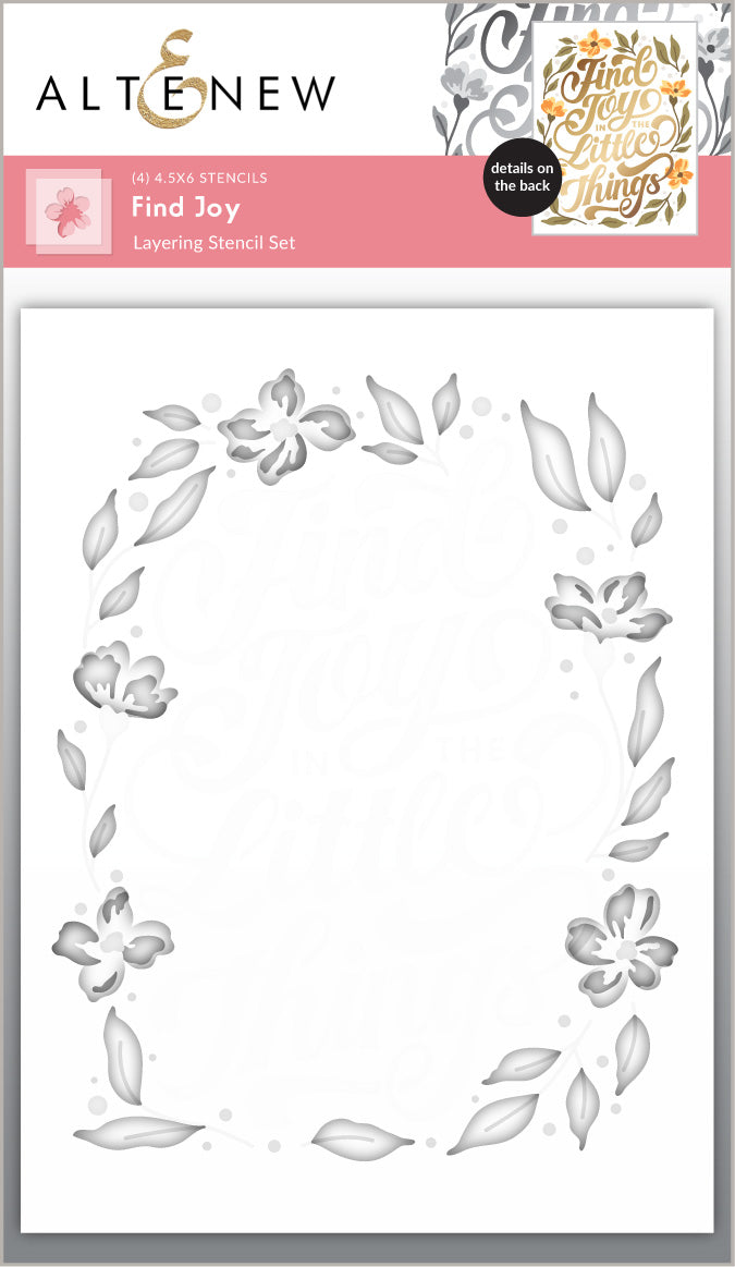Altenew - Find Joy Layering Stencil Set (4 in 1)