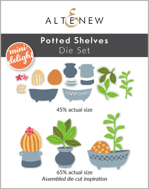 Altenew - Mini Delight: Potted Shelve Stamp & Die Set