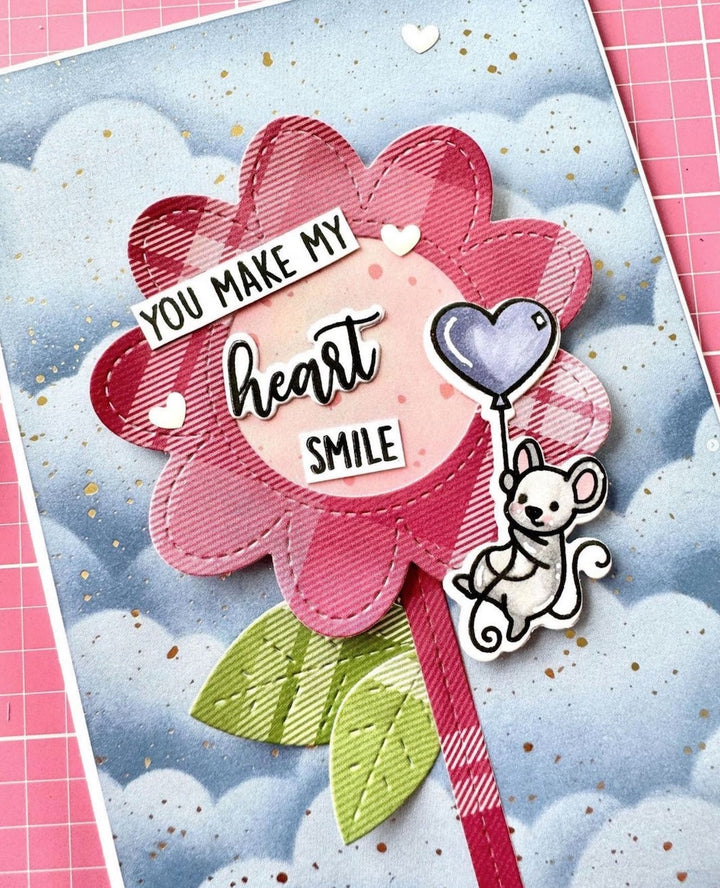 LF1921 - Stitched Flower Frame Lawn Cuts Dies