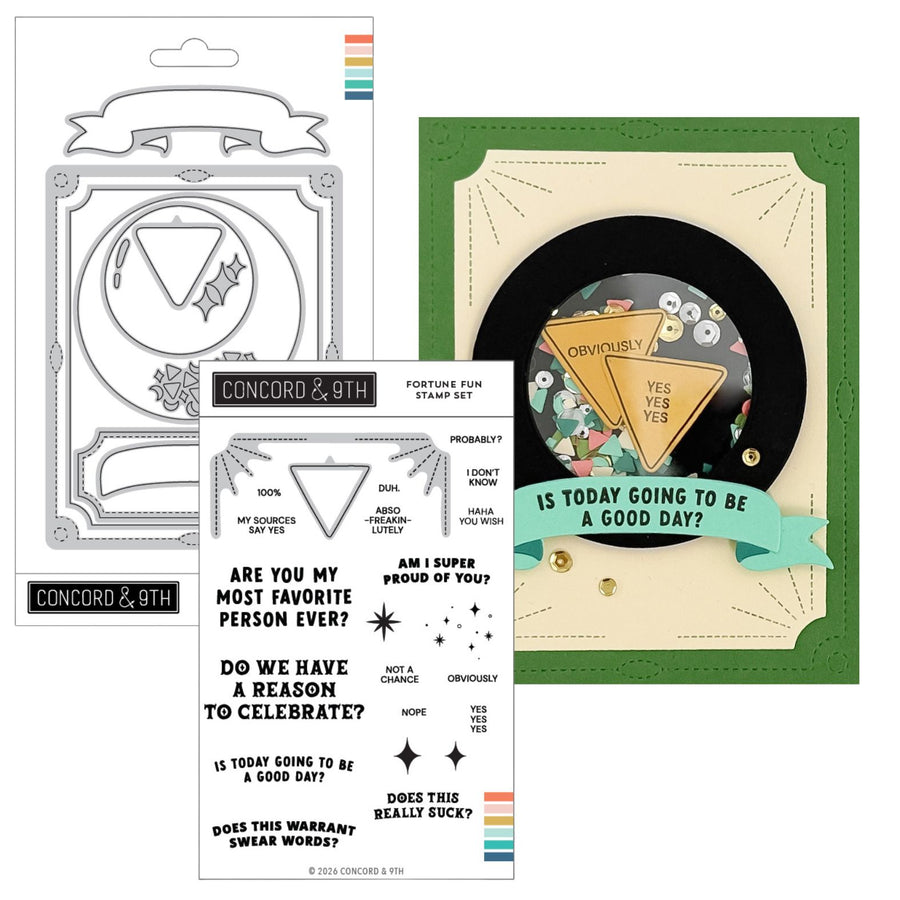 concord 9th fortune fun bundle stamps dies