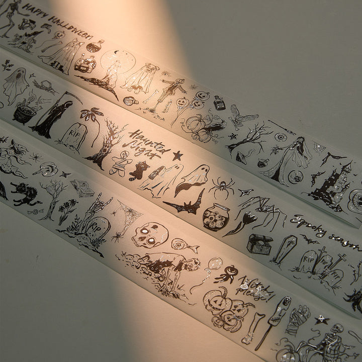 The Washi Tape Shop - Graveyard Scribbles Washi Tape Sticker Set (GILDED)