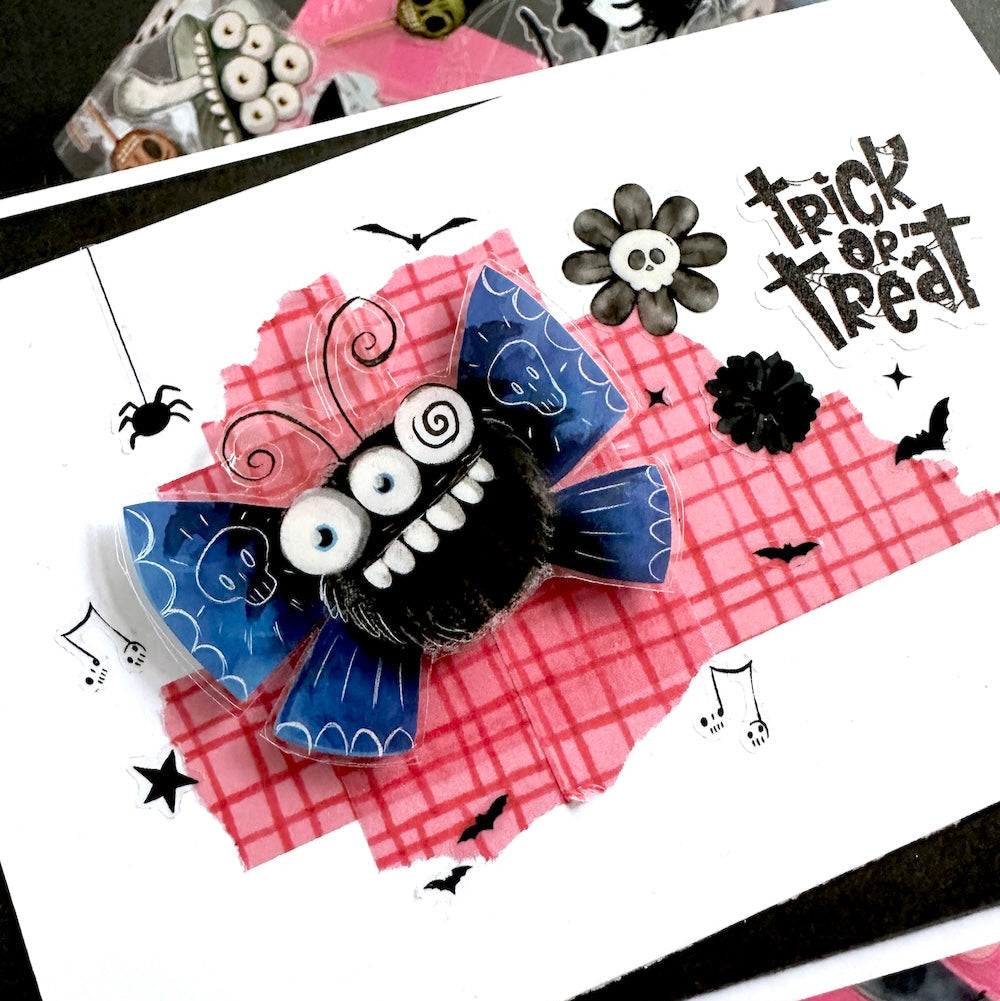Kate Mason Artist - Washi Tape - Graph triggered  pink & red