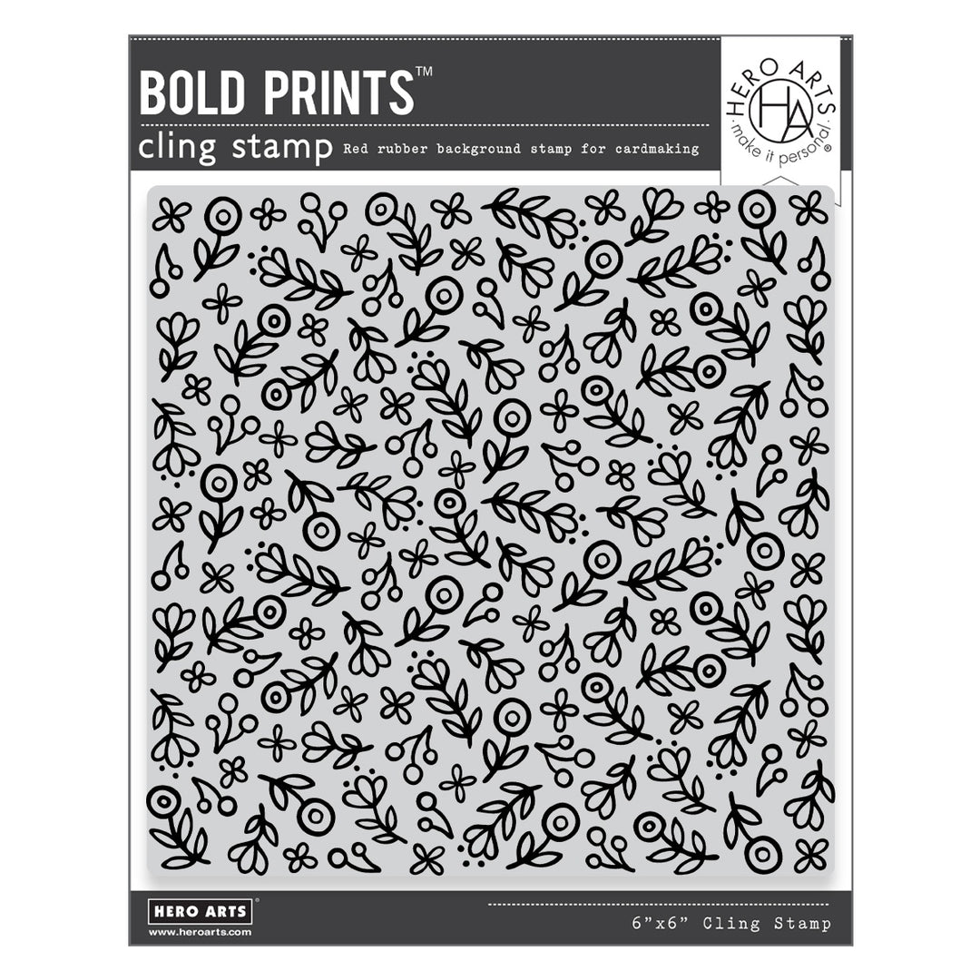 Hero Arts Infinity Dies - Bold Prints Cling Stamp - Whimsy Floral