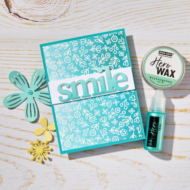 Hero Arts Infinity Dies - Bold Prints Cling Stamp - Whimsy Floral