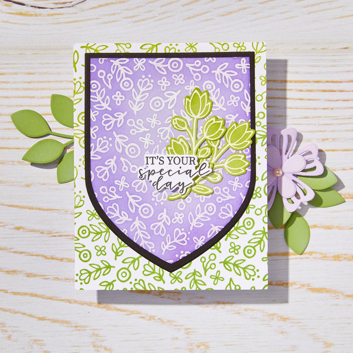 Hero Arts Infinity Dies - Bold Prints Cling Stamp - Whimsy Floral