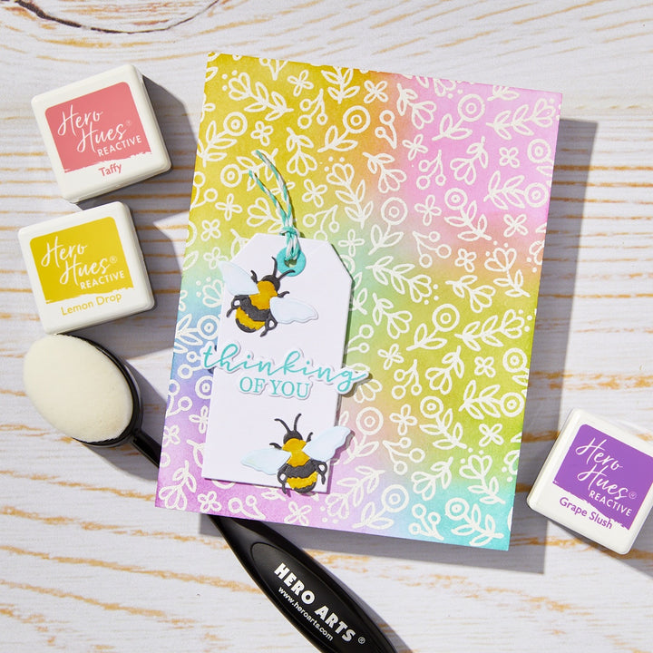 Hero Arts Infinity Dies - Bold Prints Cling Stamp - Whimsy Floral