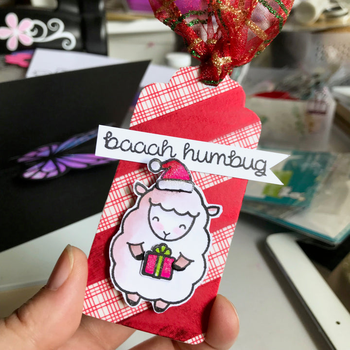 Lawn Fawn - LF0939 & LF0940 - Baaah Humbug - Stamp and Lawn Cuts Set