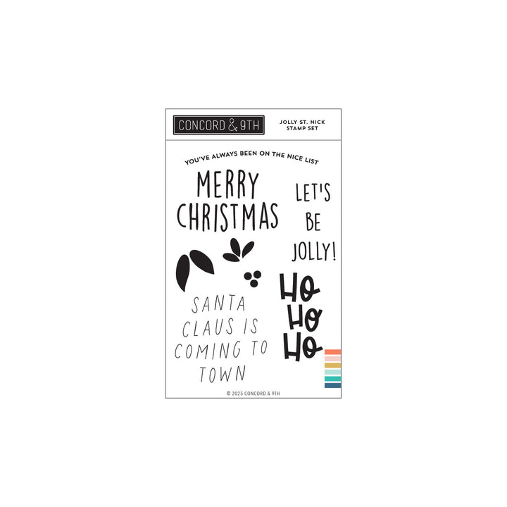 Concord & 9th - Jolly St. Nick Stamp Set (4 x 6)
