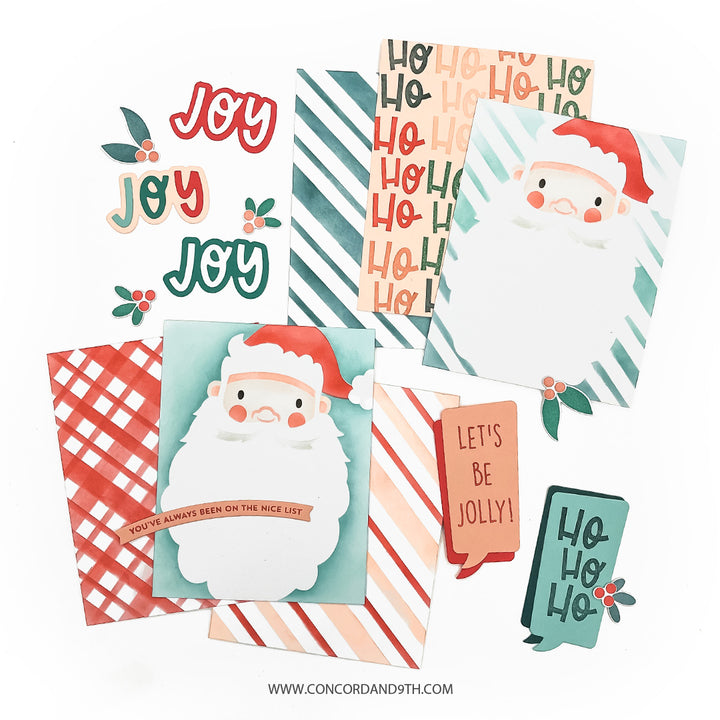 PRE_ORDER ONLY - Concord & 9th - Jolly St. Nick Stamps, Dies & Stencils Bundle