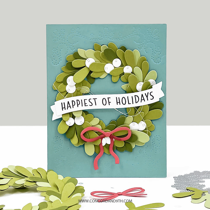 PRE_ORDER ONLY - Concord & 9th - Joyful Wreath Stamps & Die Bundle