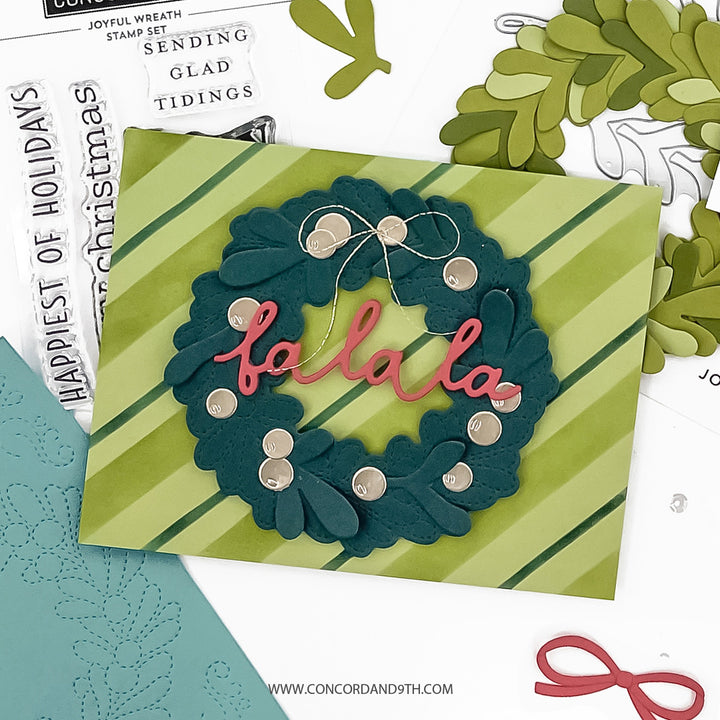 PRE_ORDER ONLY - Concord & 9th - Joyful Wreath Stamps & Die Bundle