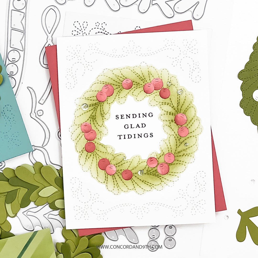 PRE_ORDER ONLY - Concord & 9th - Joyful Wreath Stamps & Die Bundle