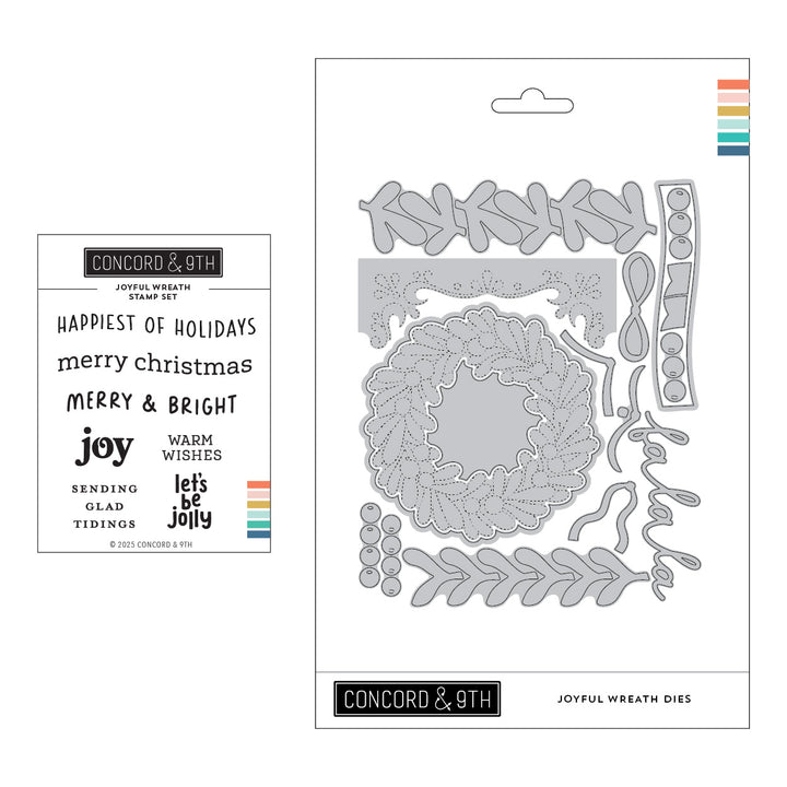 PRE_ORDER ONLY - Concord & 9th - Joyful Wreath Stamps & Die Bundle