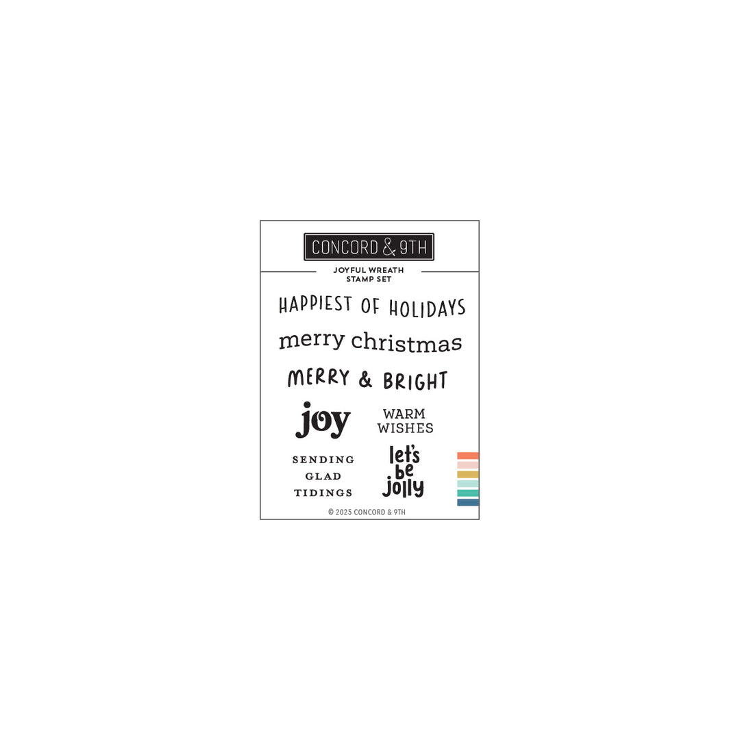 Concord & 9th - Joyful Wreath Stamp Set (3 x 4)
