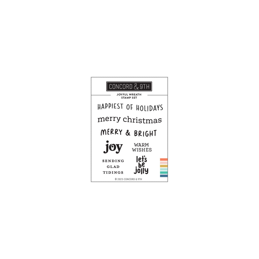 Concord & 9th - Joyful Wreath Stamp Set (3 x 4)