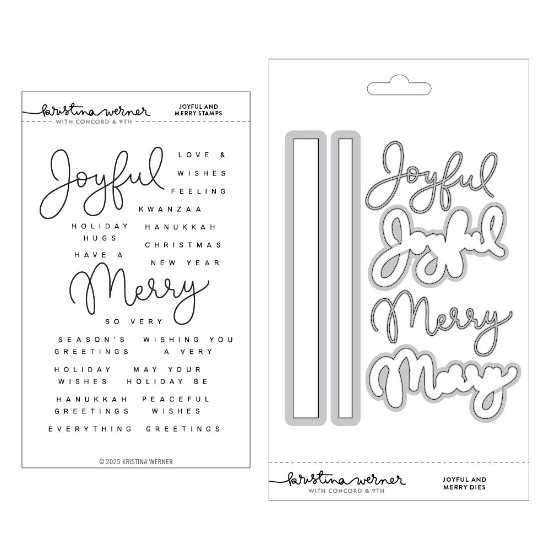 Concord & 9th - Kristina Werner - Joyful and Merry Stamps & Dies Bundle