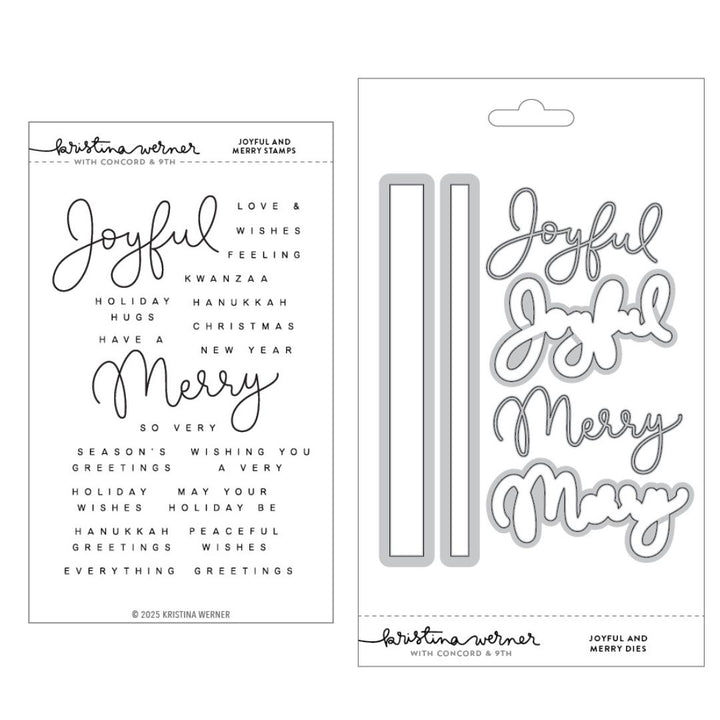 Concord & 9th - Kristina Werner - Joyful and Merry Stamps & Dies Bundle
