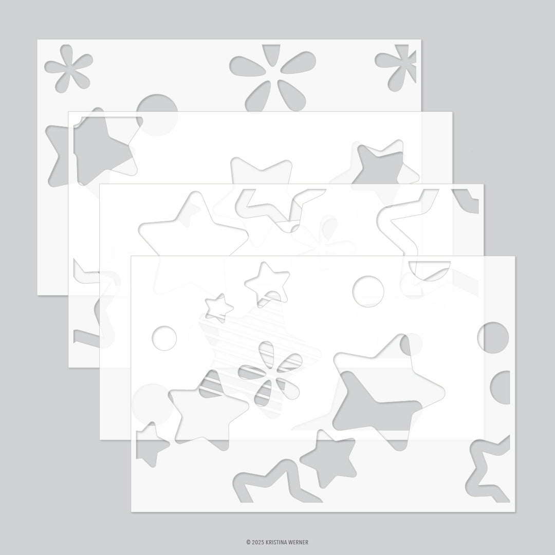 concord & 9th kristina werner little star stencil pack kw1147