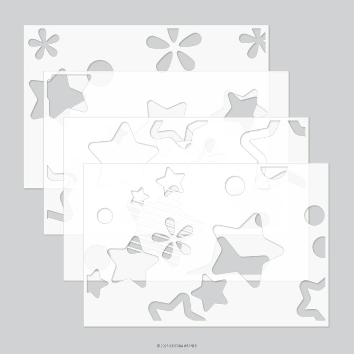 concord & 9th kristina werner little star stencil pack kw1147