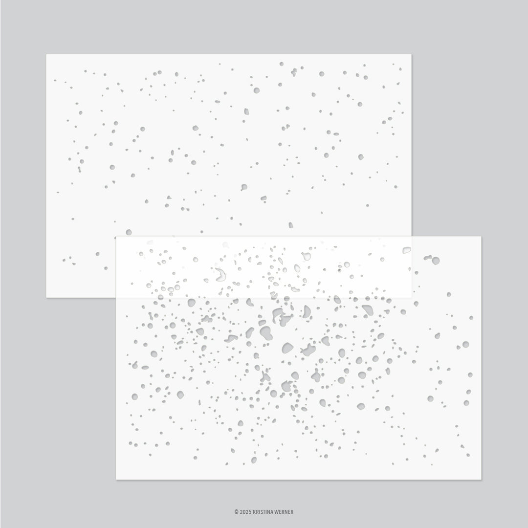 concord & 9th kristina werner splatter texture stencil pack 2 qty 6 x 9 kw1152