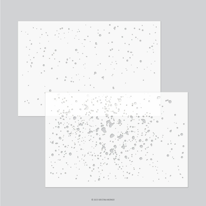 concord & 9th kristina werner splatter texture stencil pack 2 qty 6 x 9 kw1152