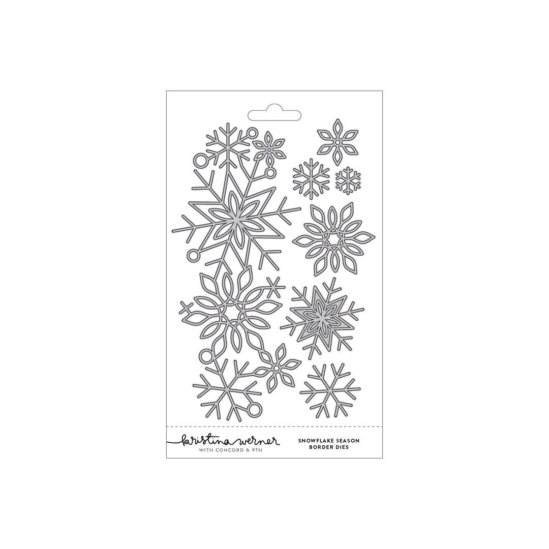 Concord & 9th - Snowflake Season Border Dies