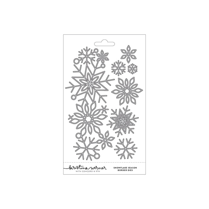 Concord & 9th - Snowflake Season Border Dies