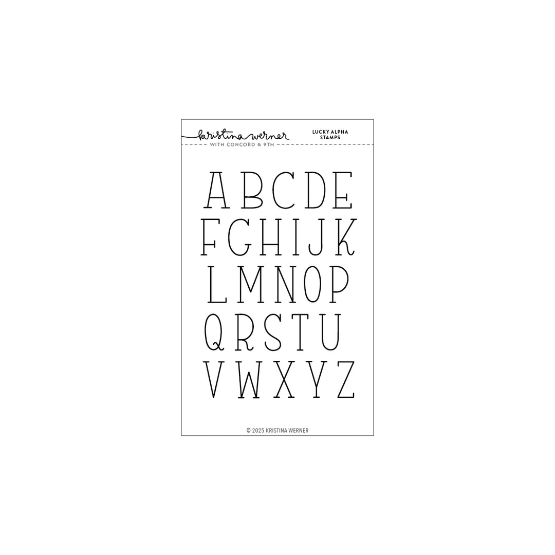 Concord & 9th - Kristina Werner - Lucky Alpha Stamp Set (4 x 6)