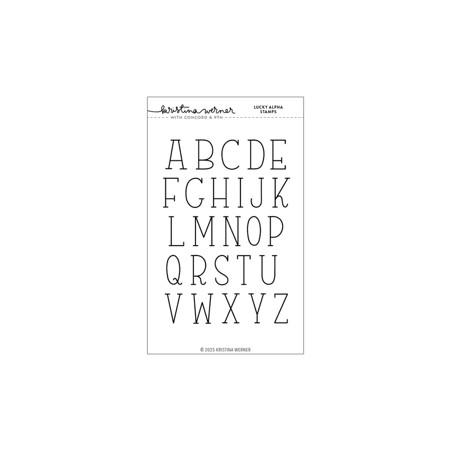 Concord & 9th - Kristina Werner - Lucky Alpha Stamp Set (4 x 6)