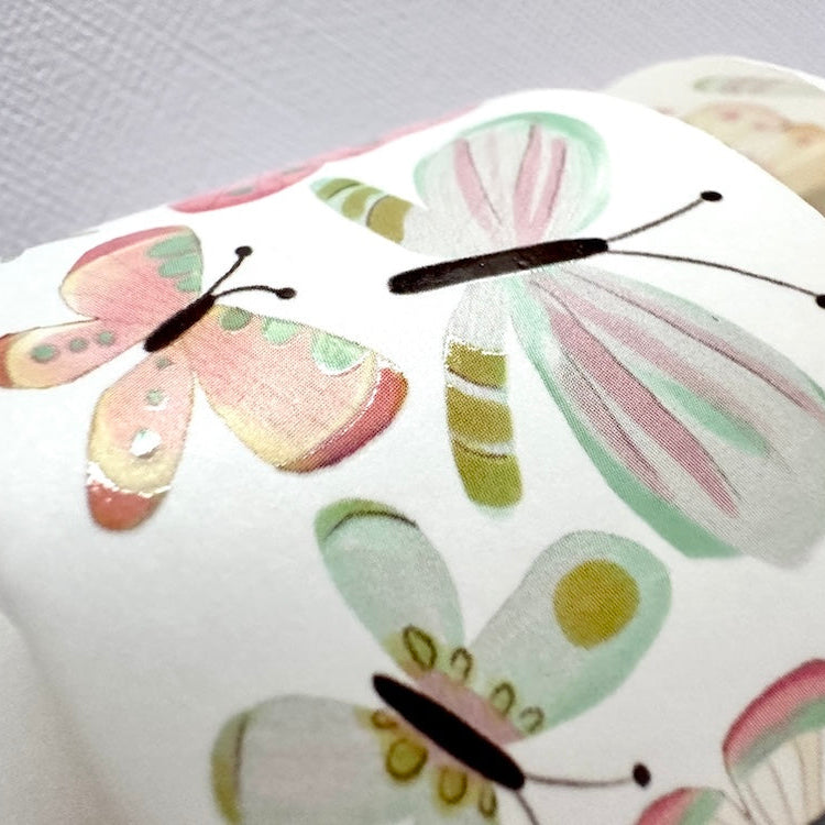 Close up of butterfly washi tape by Kate Mason Art
