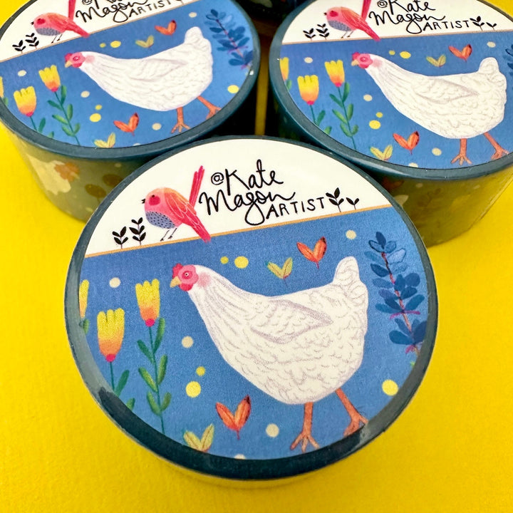 Kate Mason Artist - Washi Tape - Chickens & Flowers