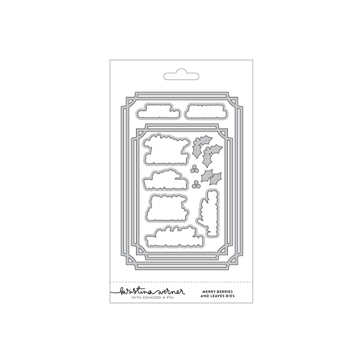 Kristina Werner Merry Berries and Leaves Dies for Concord & 9th in its packaging