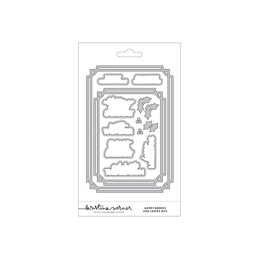 Kristina Werner Merry Berries and Leaves Dies for Concord & 9th in its packaging