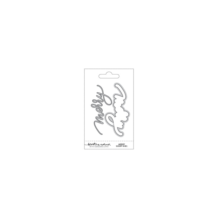 Kristina Werner Merry Script Dies for Concord & 9th in its packaging