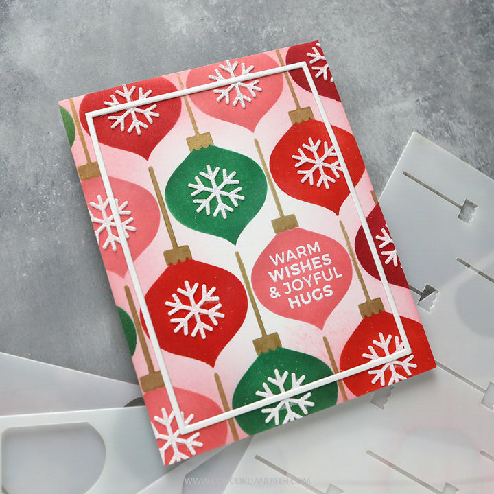 Concord & 9th - Kristina Werner - Ornaments Stencil Pack (6 qty; 6 x 9)
